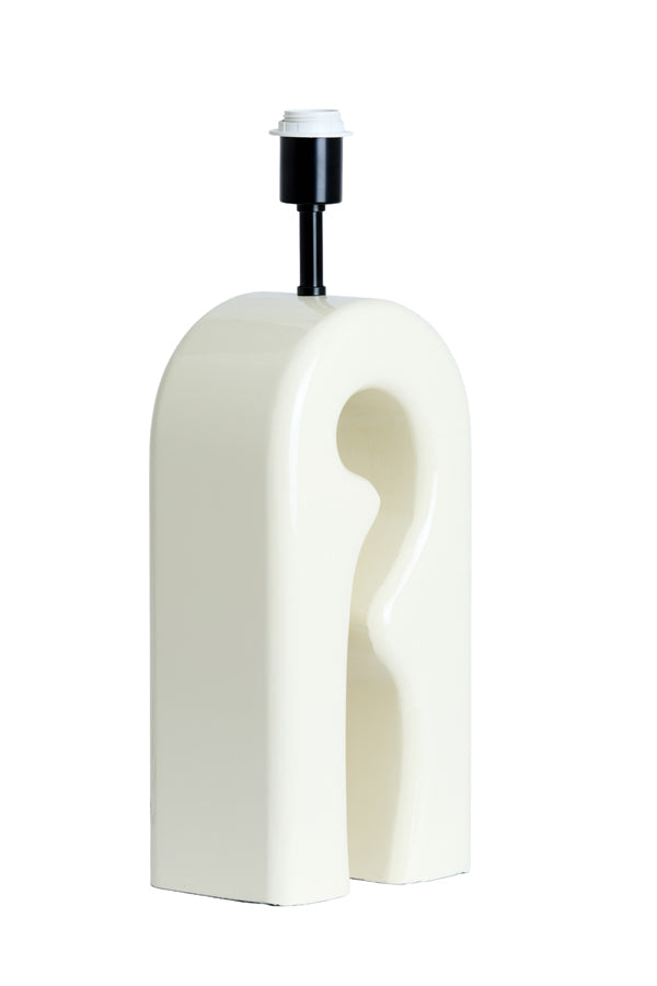 Mistra Gloss Cream Table Lamp Base