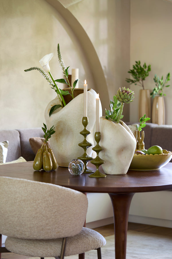 Azura Cream/Rust Ceramic Vase 53cm