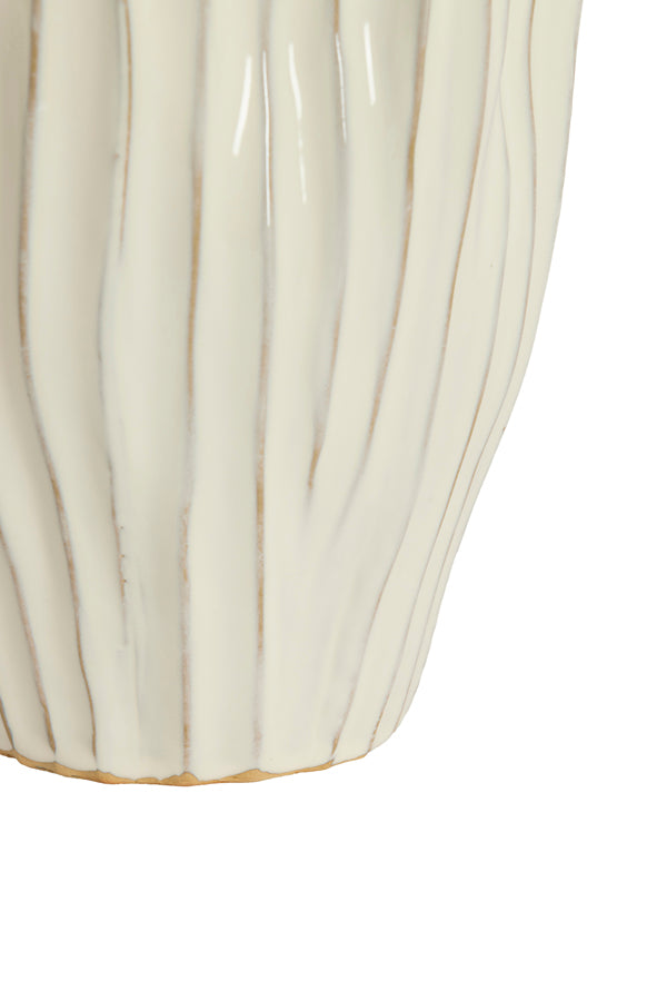 Vechhia Cream Ceramic Vase 40cm