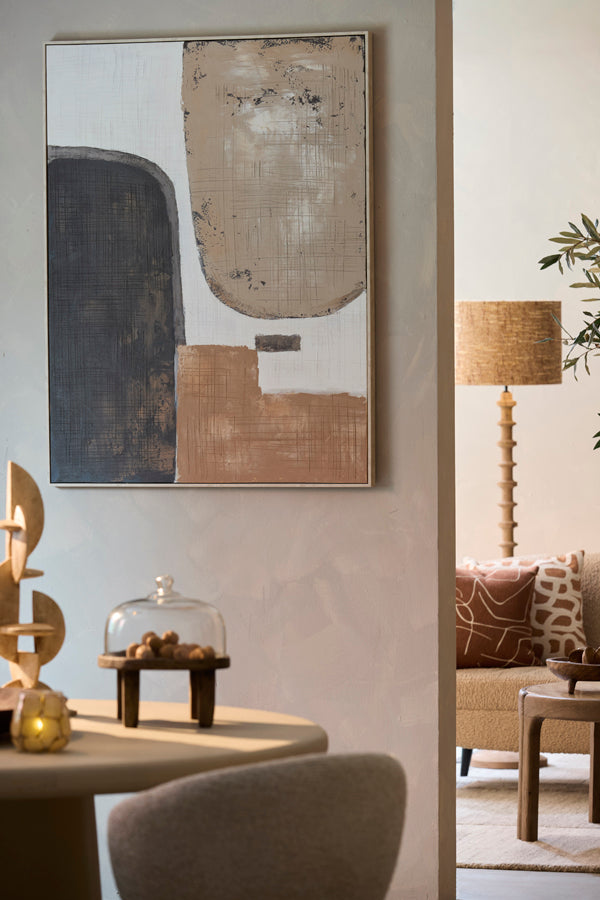 Zirelle Cream/Sand/Brown Abstract Wall Art