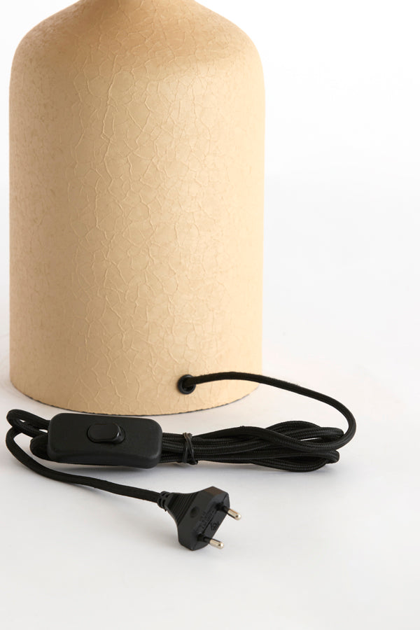 Yebri Matt Beige Metal Table Lamp