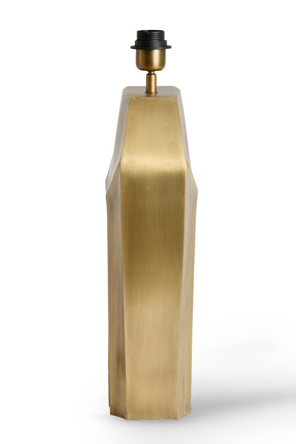 Cordoba Antique Bronze Metal Faceted Table Lamp Base 48cm