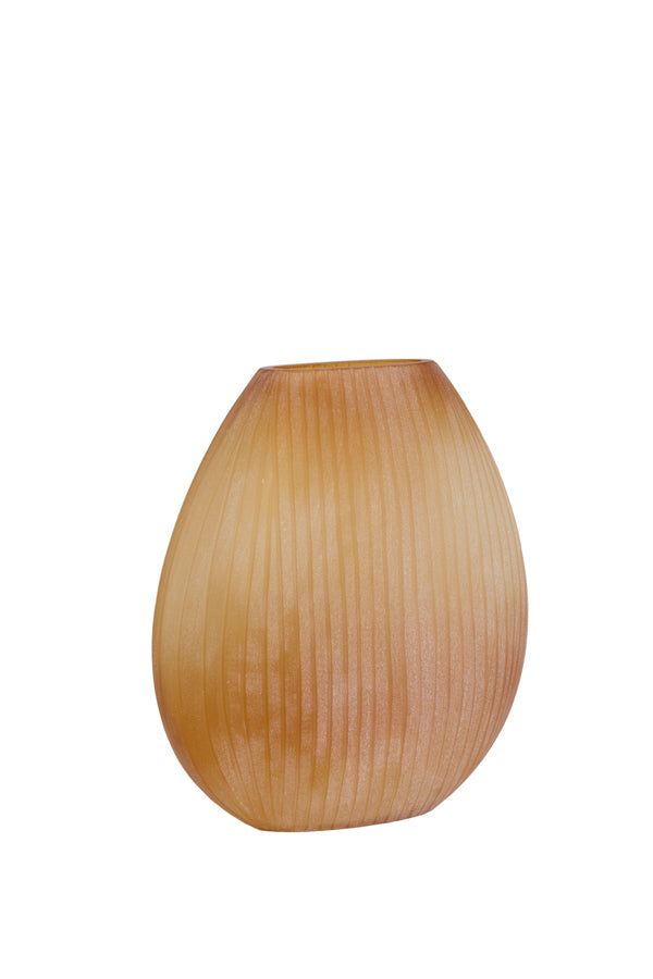 Santino Matt Amber Glass Vase 43cm
