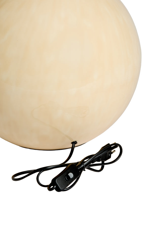 Benu Gloss Light Pink/Cream Metal Table Lamp Base 41.5cm