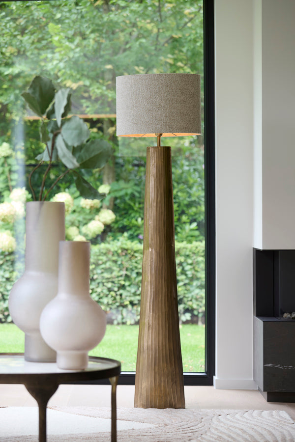 Mijas Antique Bronze Metal Floor Lamp Base 144cm