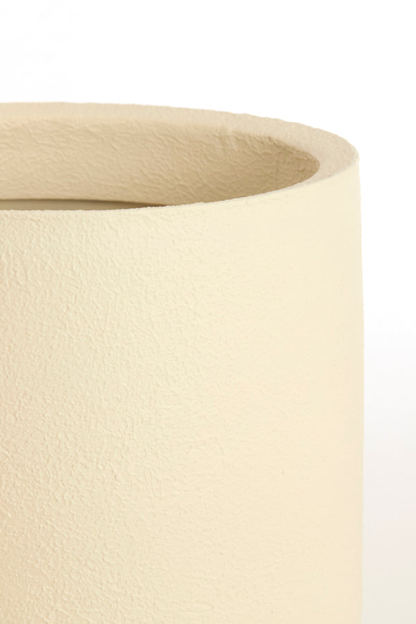 Sirolo Set of 3 Cream Metal Decorative Planters