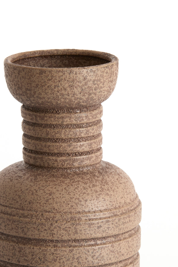 Arpino Matt Dark Brown Ceramic Vase 43cm