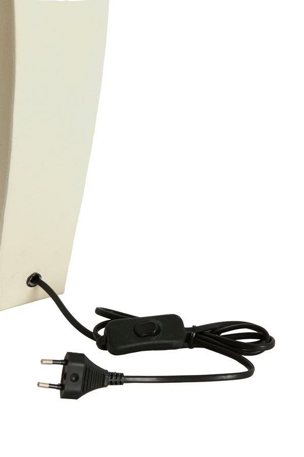 Cordoba Matt Cream Metal Table Lamp Base 48cm