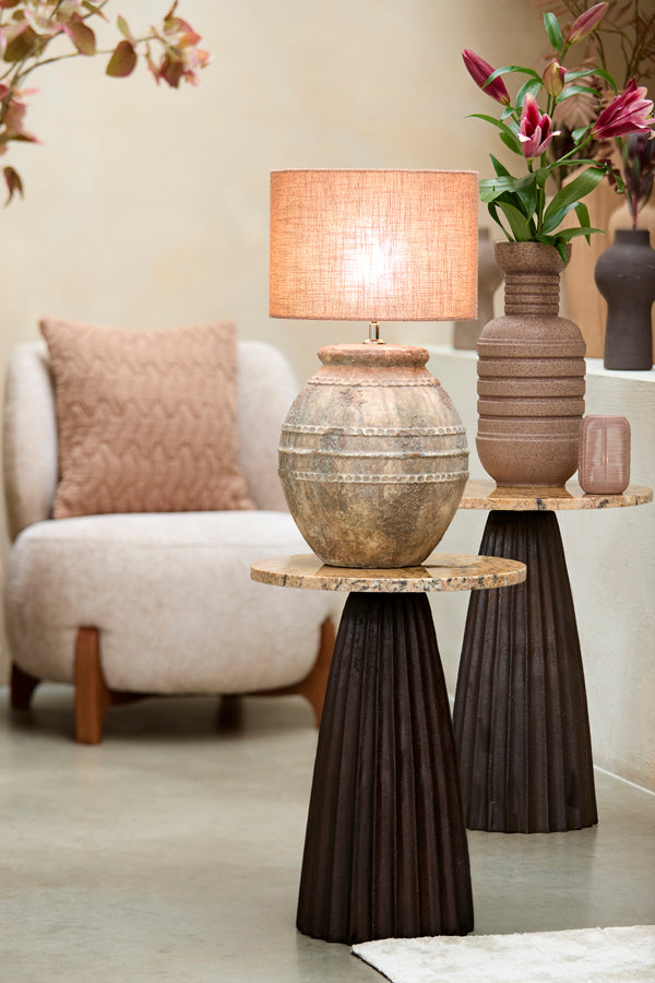 Arpino Matt Dark Brown Ceramic Vase 43cm