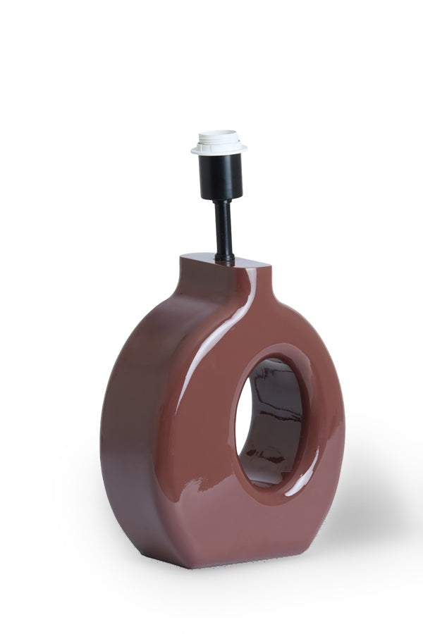 Kanti Gloss Burgundy Table Lamp Base
