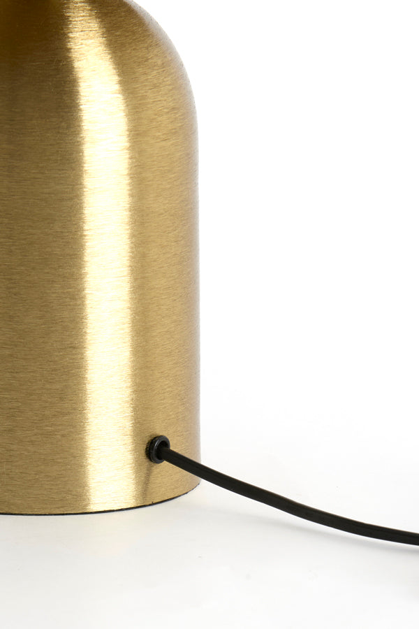 Tolima Matt Gold Metal Mushroom Table Lamp 35cm