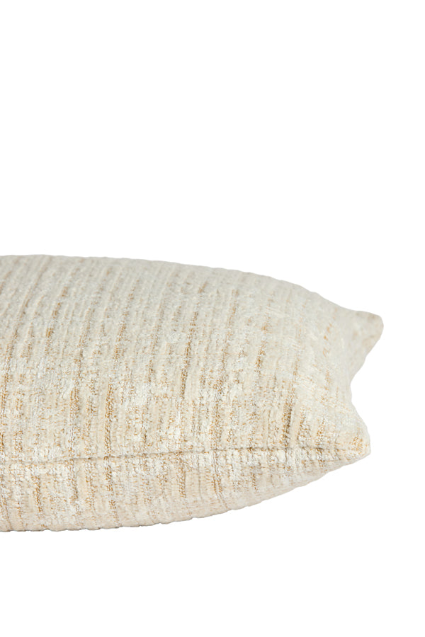 Salida Beige & Cream Textured Feather Filled Square Cushion 45x45cm