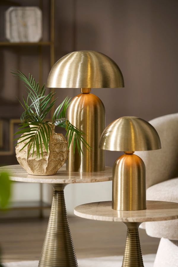 Tolima Matt Gold Metal Table Lamp 48cm