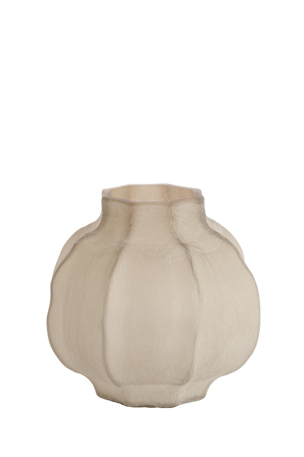 Tejeda Light Brown Glass Vase 32cm