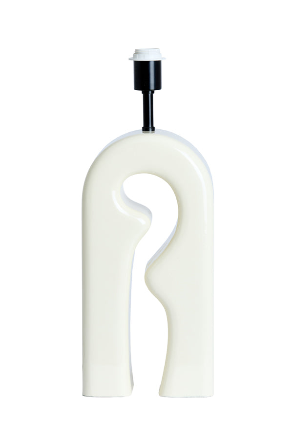 Mistra Gloss Cream Table Lamp Base