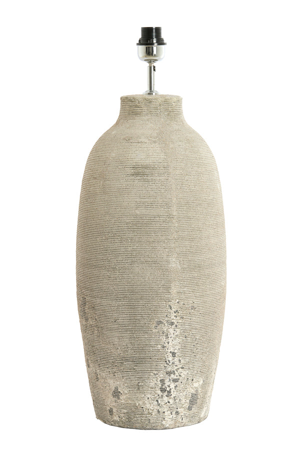Lucente Textured Grey Ceramic Table Lamp Base
