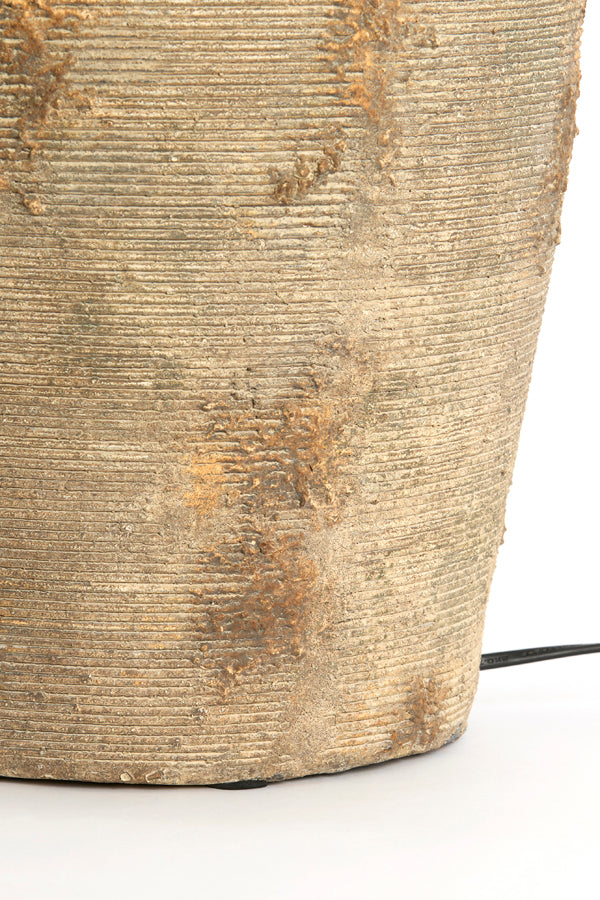 Lucente Antique Dark Brown Ceramic Table Lamp Base