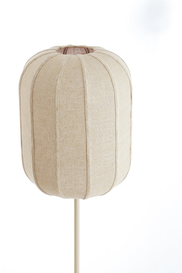 Solune Natural & Sand Linen Floor Lamp