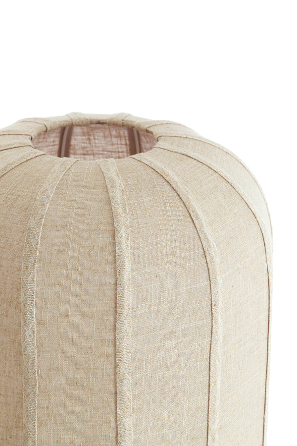 Solune Natural & Sand Linen Floor Lamp