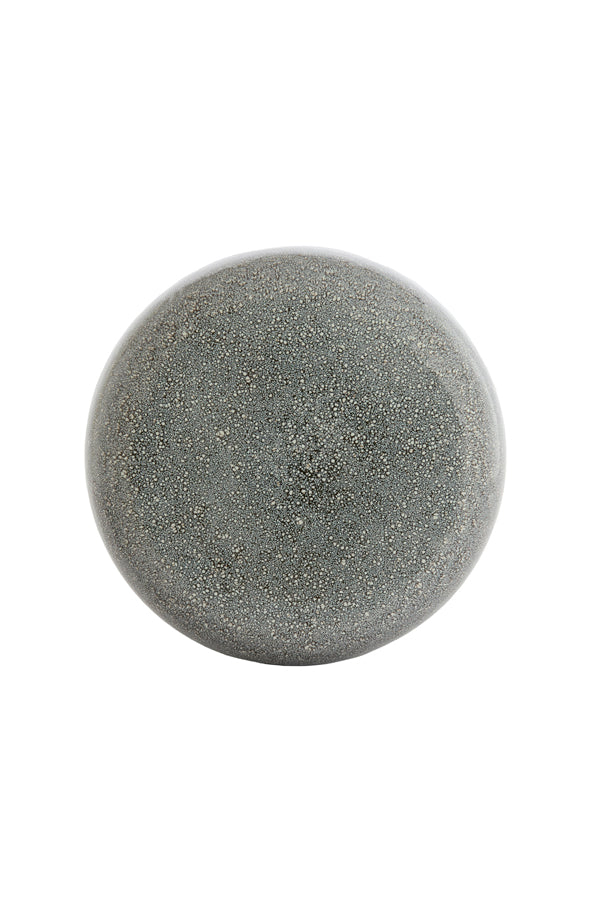 Franca Dark Brown Ceramic Round Side Table