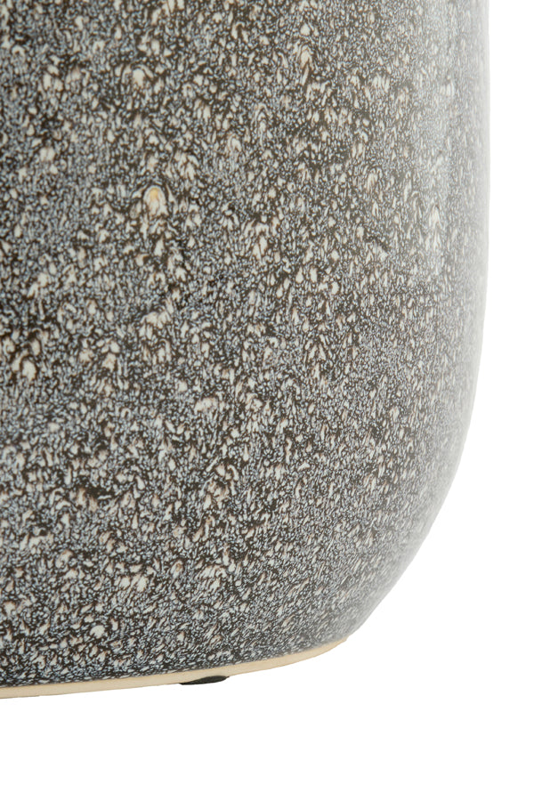 Franca Dark Brown Ceramic Round Side Table
