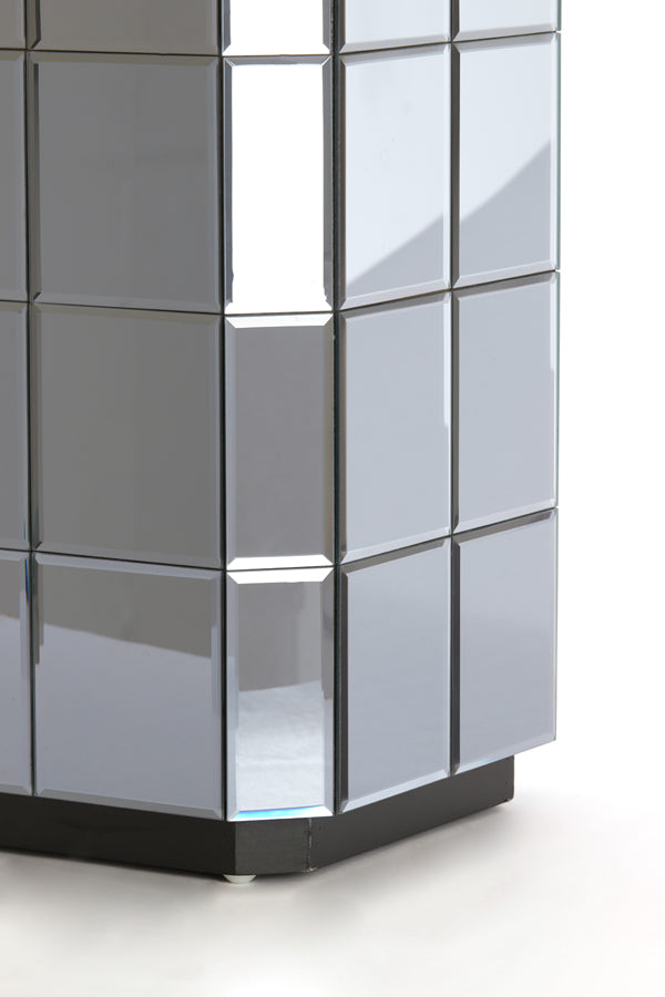 Luciano Smoked Glass Plinth 100cm