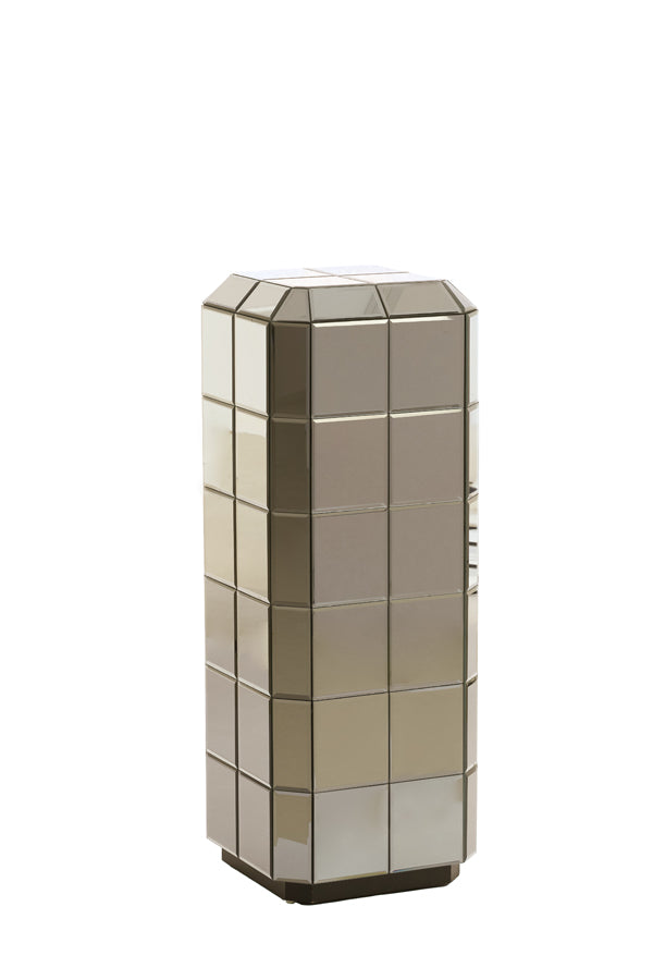 Luciano Brown Glass Plinth 100cm