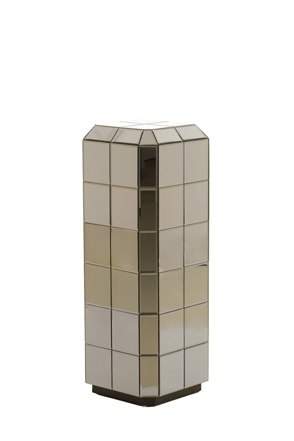 Luciano Brown Glass Plinth 100cm