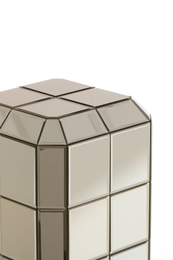Luciano Brown Glass Plinth 100cm
