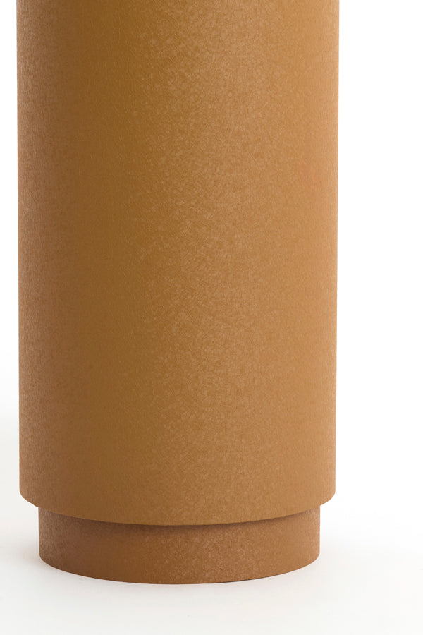 Aluria Matt Caramel Metal Plinth 80cm
