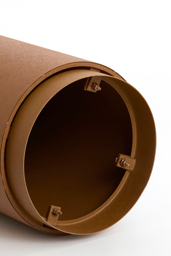 Aluria Matt Caramel Metal Plinth 80cm