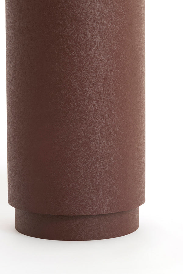 Aluria Matt Aubergine Metal Plinth 80cm