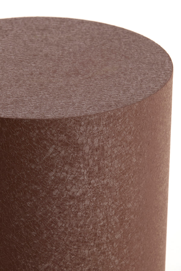 Aluria Matt Aubergine Metal Plinth 80cm