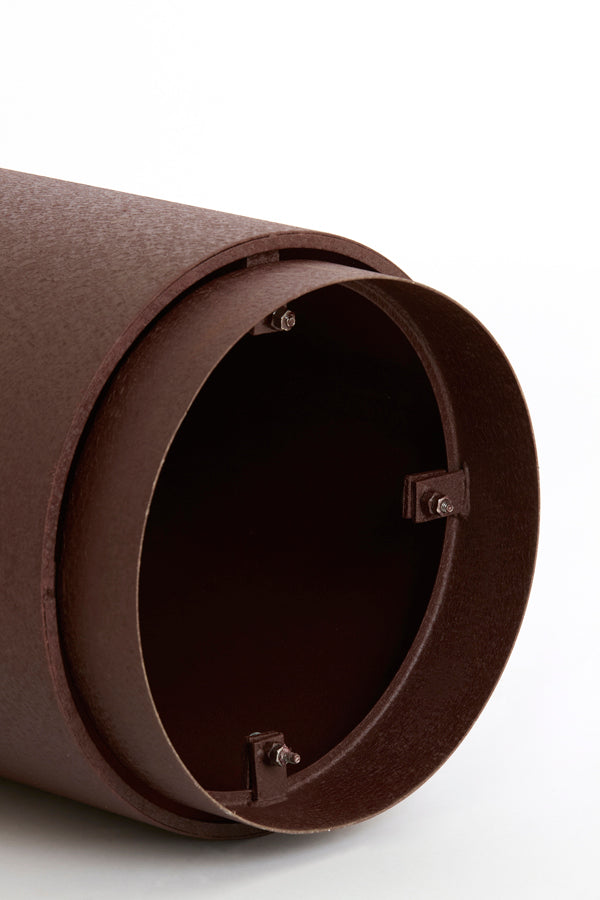 Aluria Matt Aubergine Metal Plinth 80cm