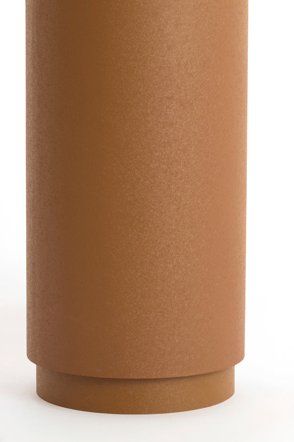 Aluria Matt Caramel Metal Plinth 100cm