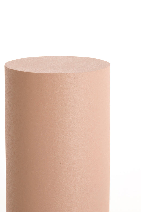 Aluria Matt Dusty Pink Metal Plinth 100cm