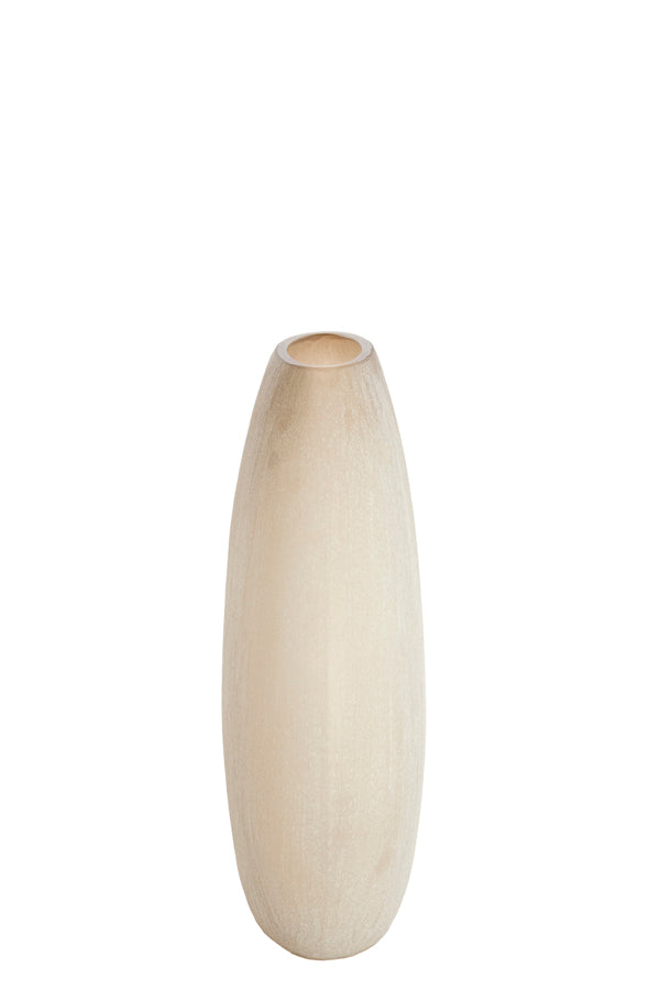 Santino Matt Light Brown Glass Vase 43cm