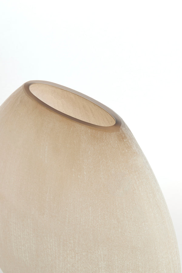 Santino Matt Light Brown Glass Vase 43cm