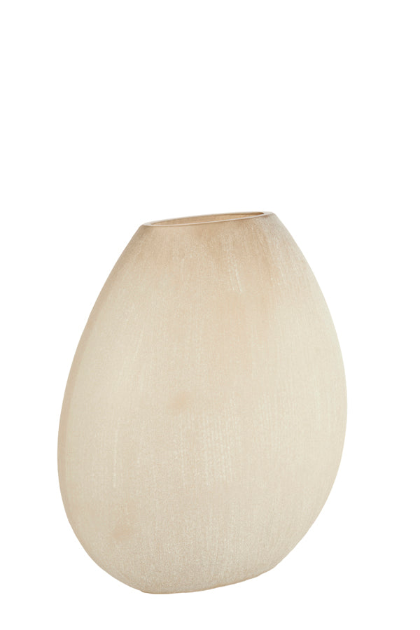 Santino Matt Light Brown Glass Vase 43cm