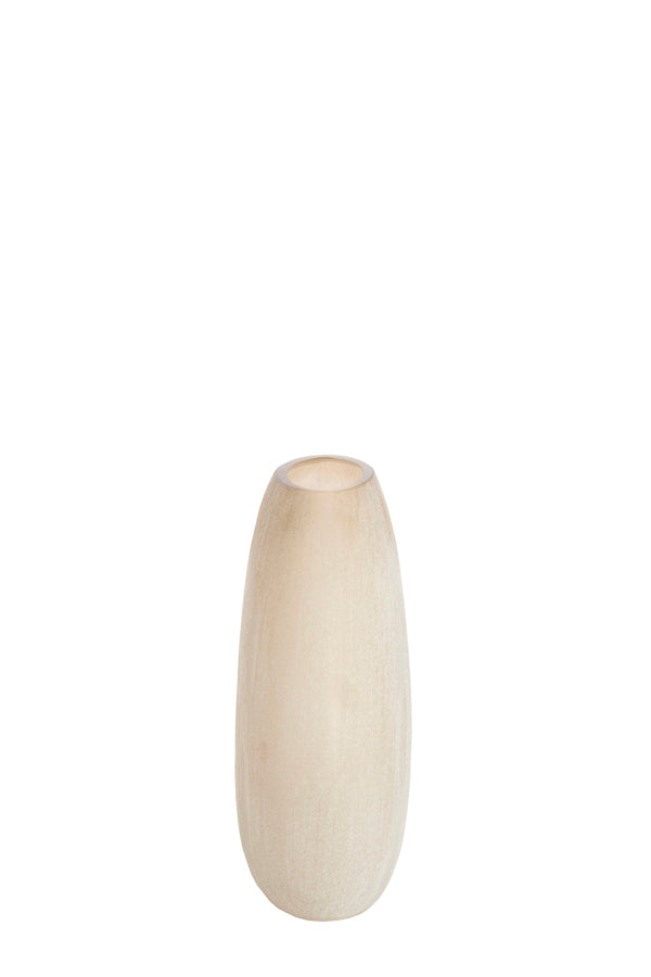 Santino Matt Light Brown Glass Vase 33.5cm