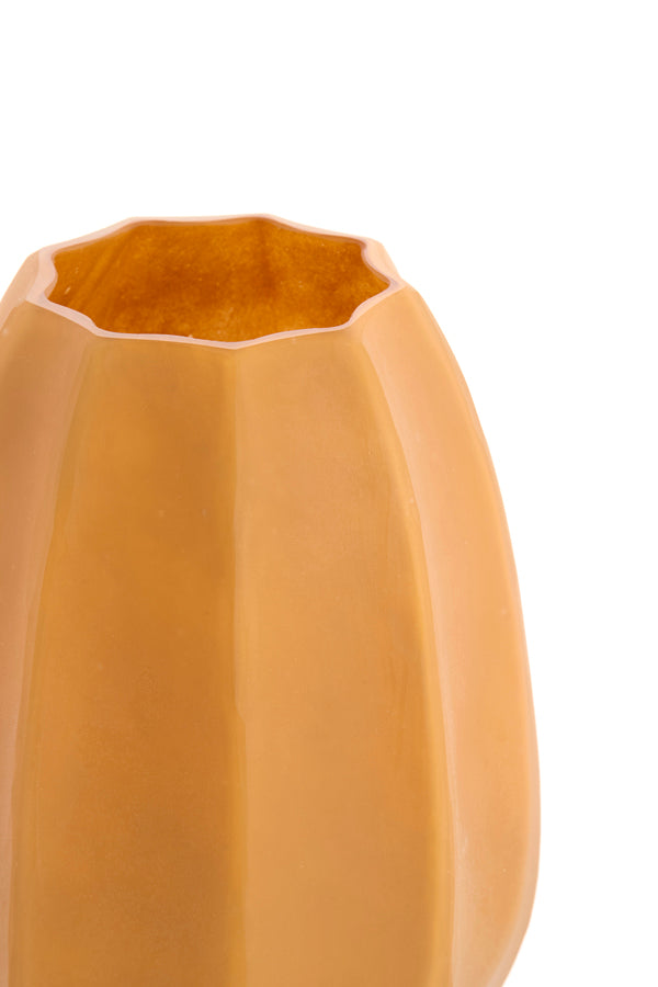 Bradley Caramel Glass Vase 23.5cm