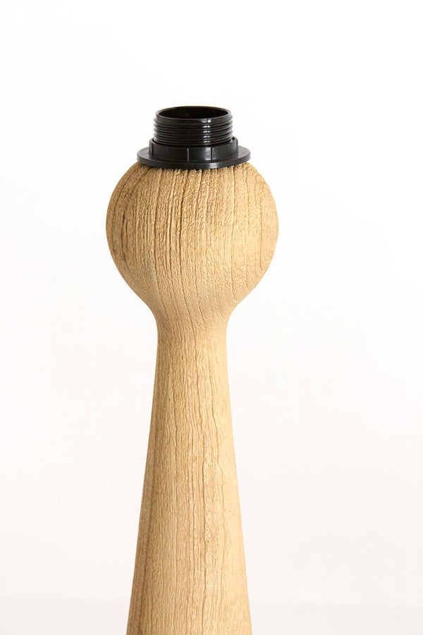 Festina Matt Natural Wood Table Lamp Base 33cm