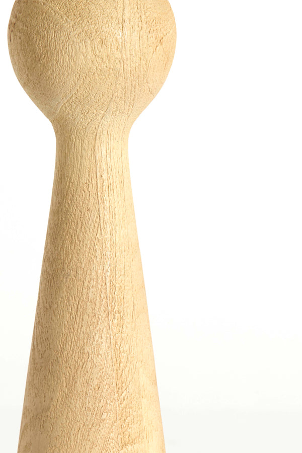 Festina Matt Natural Wood Table Lamp Base 33cm