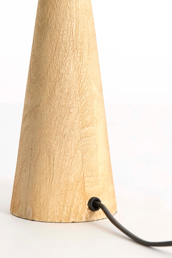 Festina Matt Natural Wood Table Lamp Base 33cm