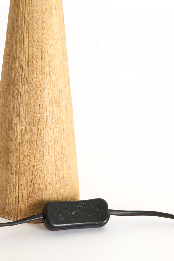 Festina Matt Natural Wood Table Lamp Base 40cm