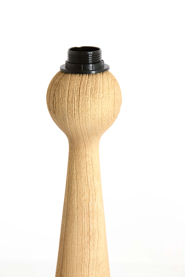 Festina Matt Natural Wood Table Lamp Base 40cm