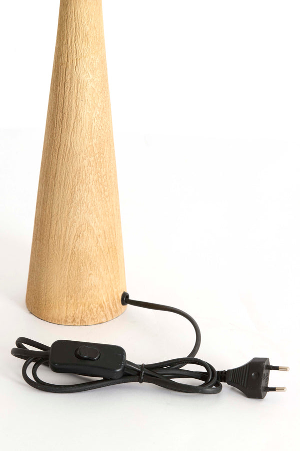 Festina Matt Natural Wood Table Lamp Base 40cm