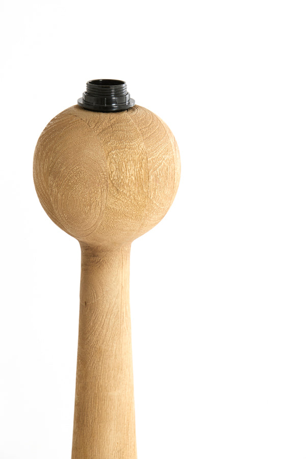 Festina Matt Natural Wood Floor Lamp Base