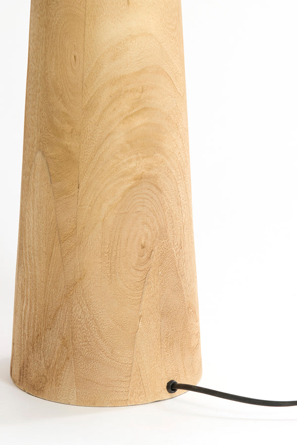 Festina Matt Natural Wood Floor Lamp Base