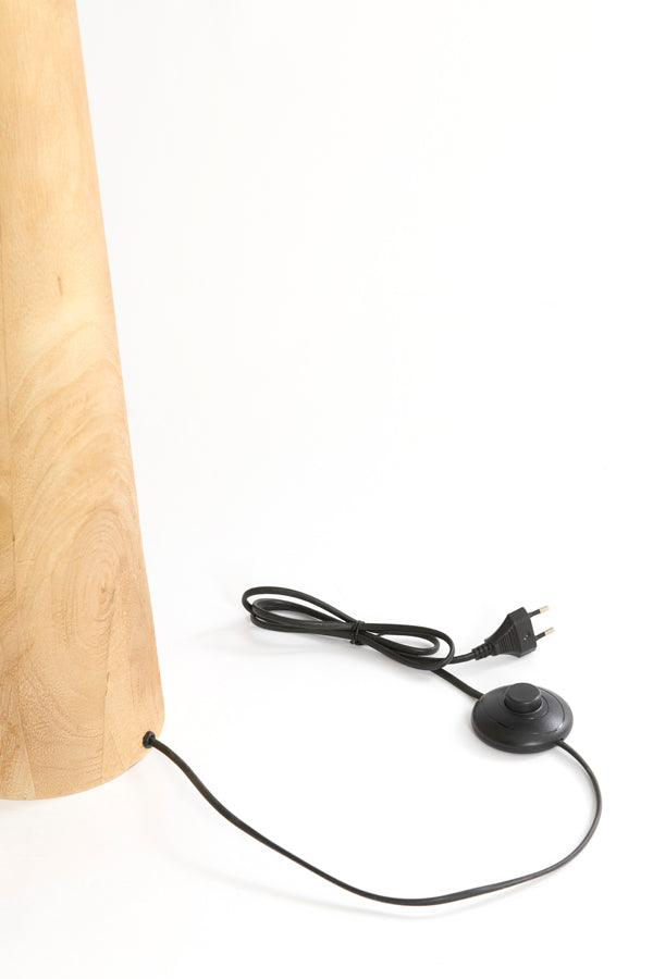 Festina Matt Natural Wood Floor Lamp Base